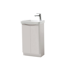 FUR470CA FUR455CA - 500mm Floor Standing 2 Door Unit  And  Ceramic Basin - Rolling Mist