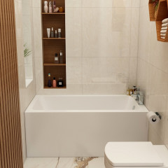 Quadro Baths IMPQSE13X7 Front