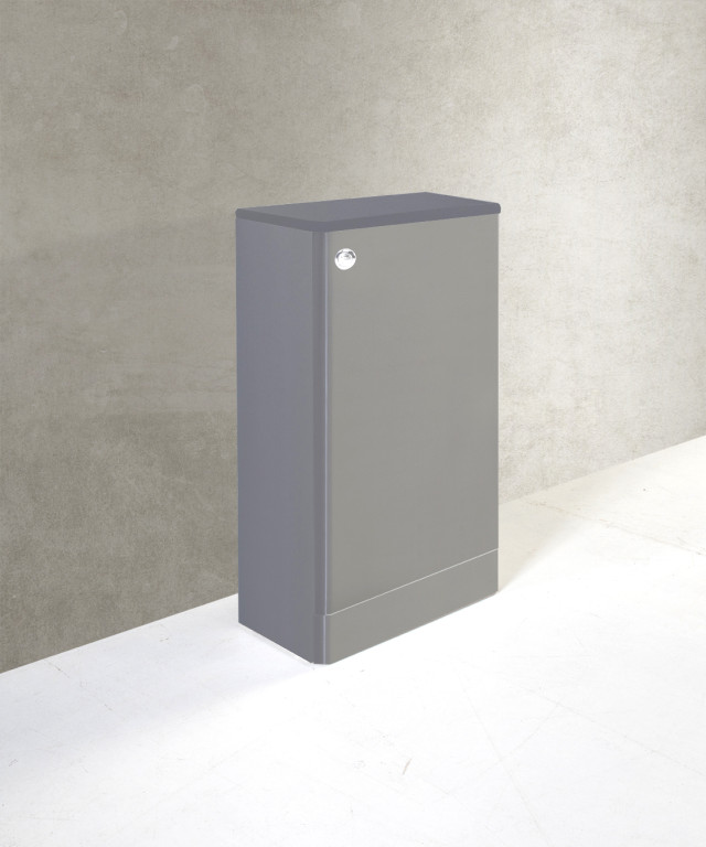 FUR287OP - Options 500mm WC Unit With Concealed Cistern - Basalt Grey