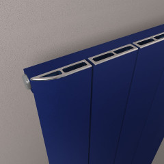Withington 600 x 1040mm Aluminium Radiator - Matt Cobalt Blue