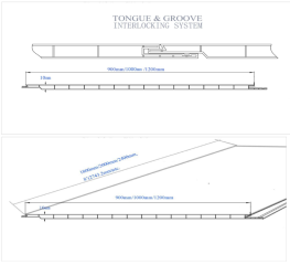 Tongue  And  Groove Panlleing Tech Drawing