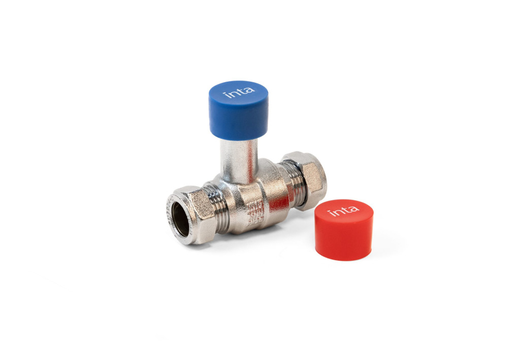 Image - Trade Tec KType Ball Valve With Red Blue Caps