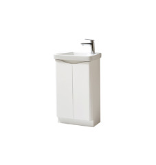 FUR450CA FUR455CA - 500mm Floor Standing 2 Door Unit  And  Ceramic Basin - White