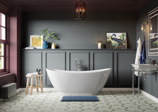 Edvin Freestanding Bath And Blenheim Washstand