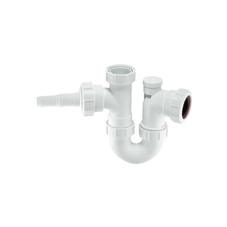 McAlpine WM2V 1.1/2" Anti Syphon Sink Trap with Horizontal Nozzle WM2V