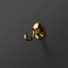 Miller Stockholm Single Hook - Polished Brass