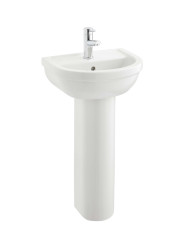 Milton Pedestal  And  45cm Basin 5750B003-0999 Copy