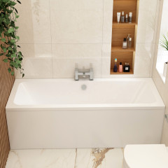 Imex Premiercast Multi Layer Reinforced Quadro 1700 x 700 Double Ended Bath