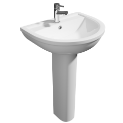 POT720LS POT721LS - Lifestyle 550mm 1th Basin And Pedestal